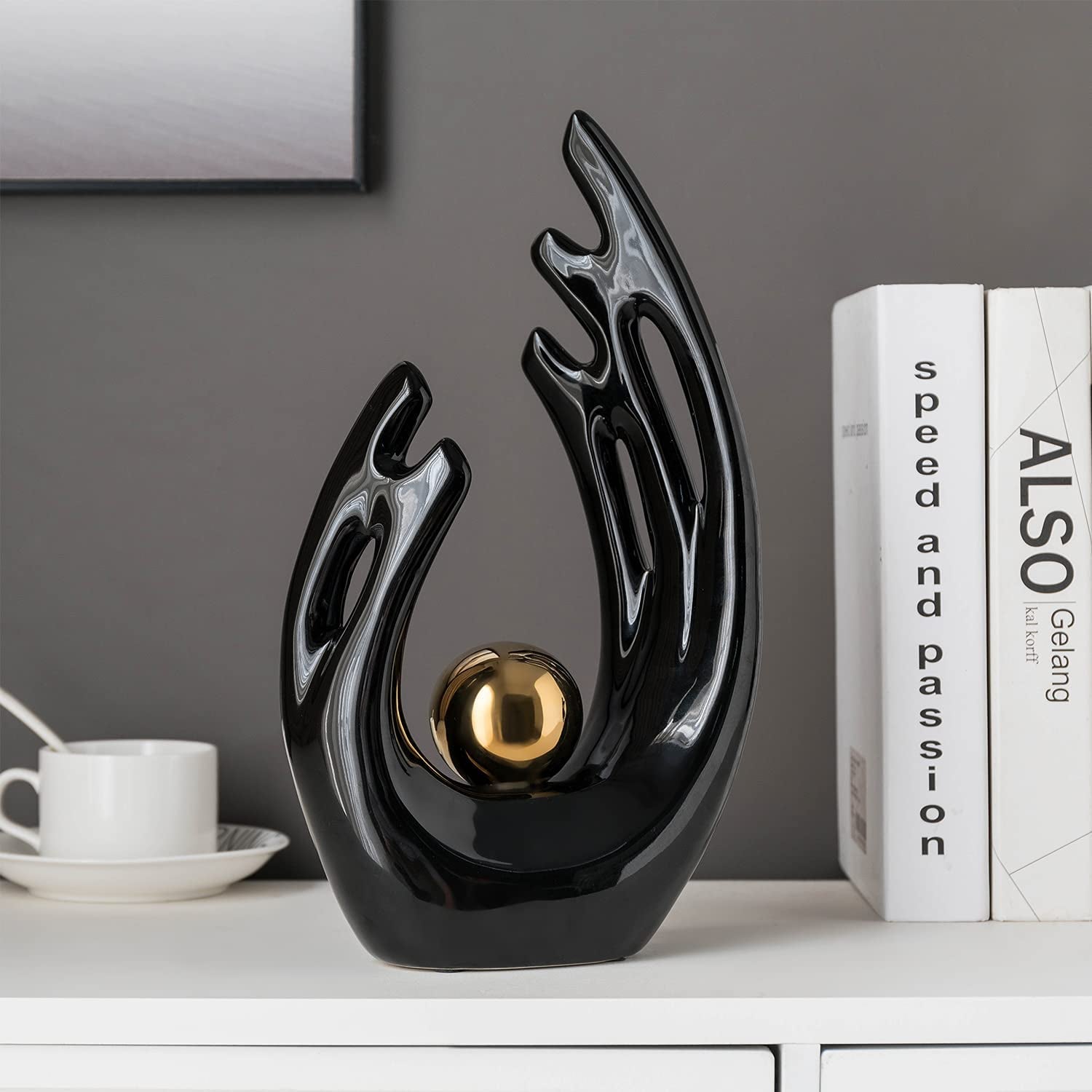 "Contemporary Ceramic Statues: Stylish Home Decor Accents for Living Room, Office, and More!"